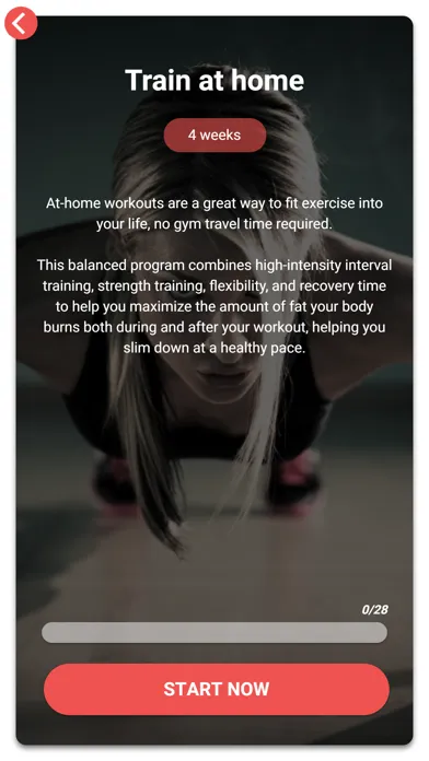 ภาพหน้าจอของ Upper Body Workout Plan