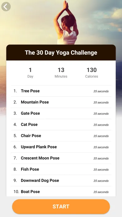 Yoga Workout Challenge應用截圖