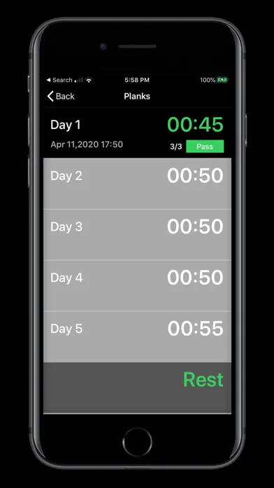 Tangkapan skrin Plankist - Plank Video Timer