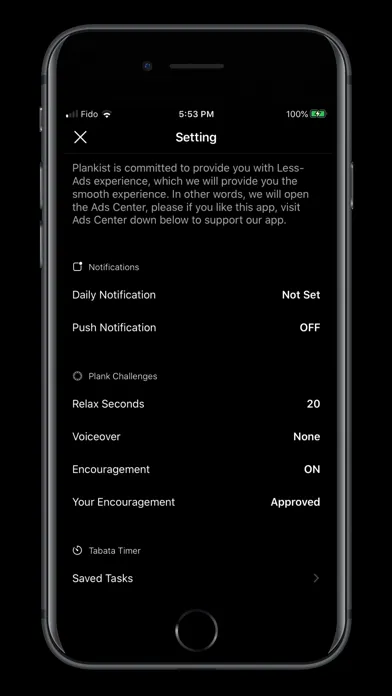 Tangkapan skrin Plankist - Plank Video Timer
