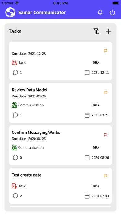 Capturas de pantalla de Samar Task Communicator