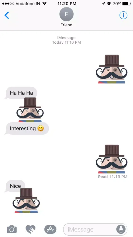 Capturas de pantalla de Mr. Mustachio Emoticons!