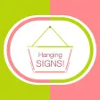 Hang a Sign! II (Yellow Green/Salmon)