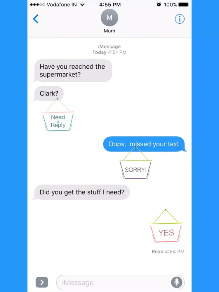 Hang a Sign! II (Light Gray/Bright Blue) iPad  سکرین شاٹس