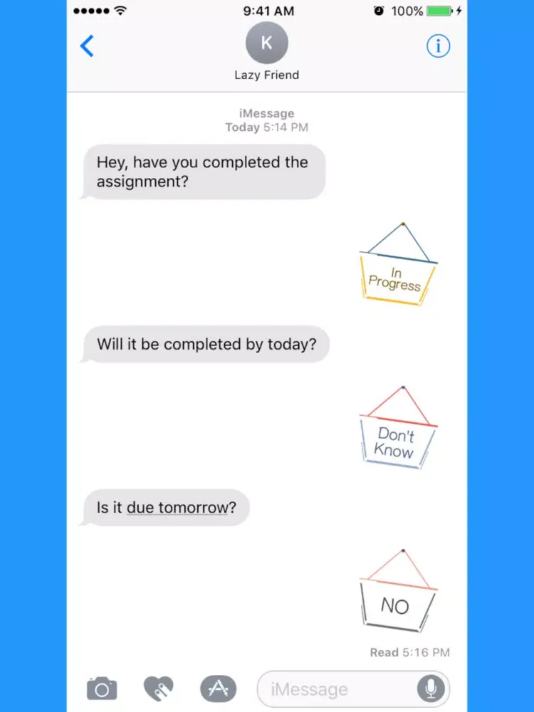 Hang a Sign! II (Light Gray/Bright Blue) iPad  سکرین شاٹس
