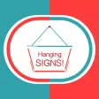 Hang a Sign! II (Turquoise/Brick Red)