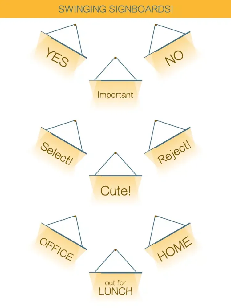 Hang a Sign! (Dull Blue/Yellow) iPad Screenshots