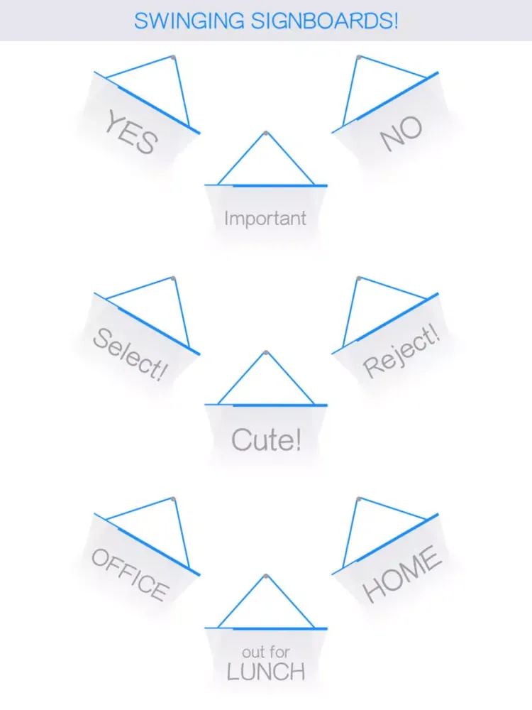 Hang a Sign! (Bright Blue/Light Gray) iPad  سکرین شاٹس