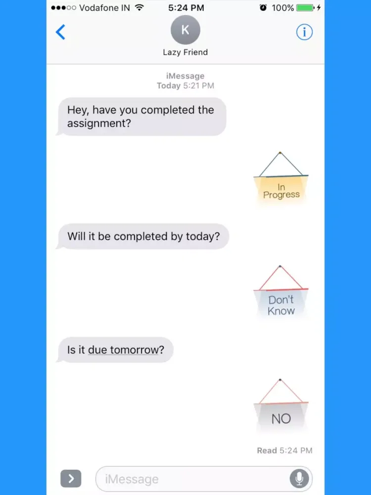 Hang a Sign! (Bright Blue/Light Gray) iPad  سکرین شاٹس