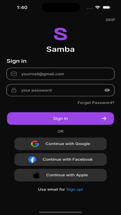 Ảnh chụp màn hình của Samba