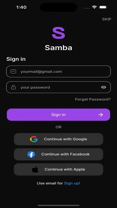 Samba Screenshots