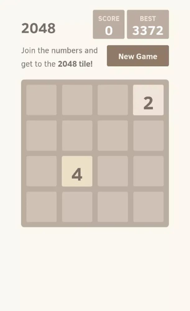 Ảnh chụp màn hình của 2048 ZoooM!