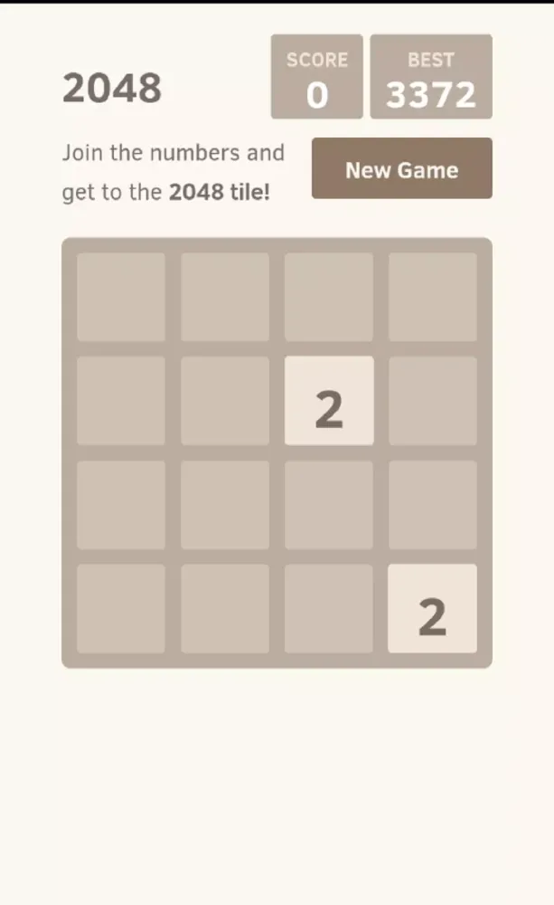 Ảnh chụp màn hình của 2048 ZoooM!