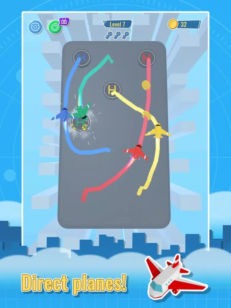 Flight Master -Line Puzzle 3D iPad  Ekran Görüntüleri