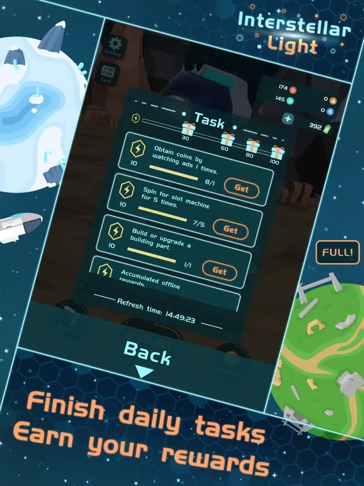 Interstellar Light-Save Planet iPad  Screenshots