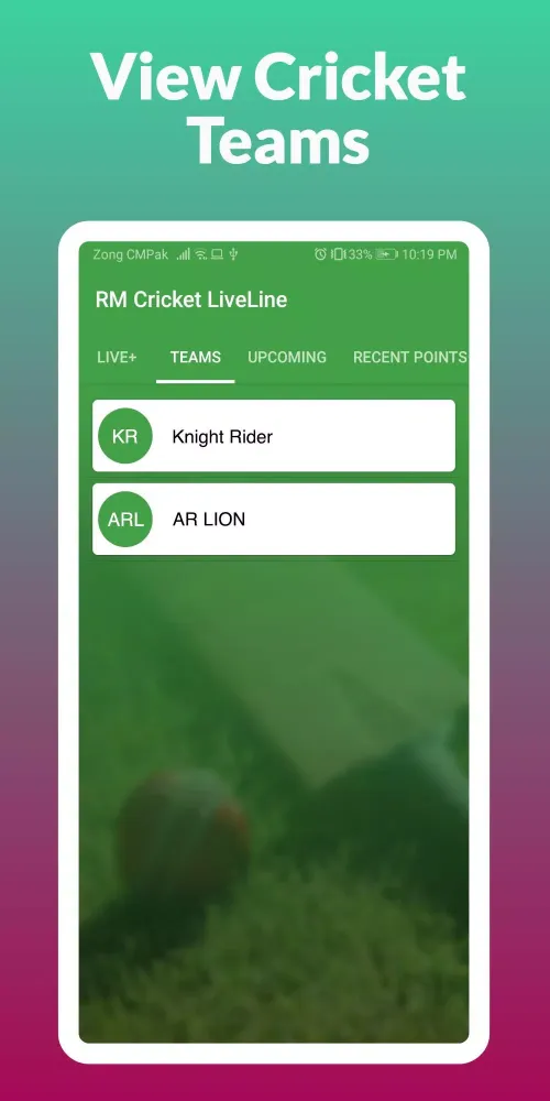 RM Cricket Live Line Screenshots