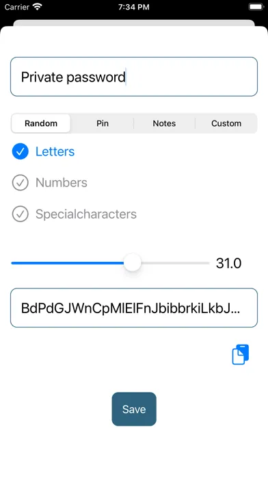 Ảnh chụp màn hình của SafeLetter