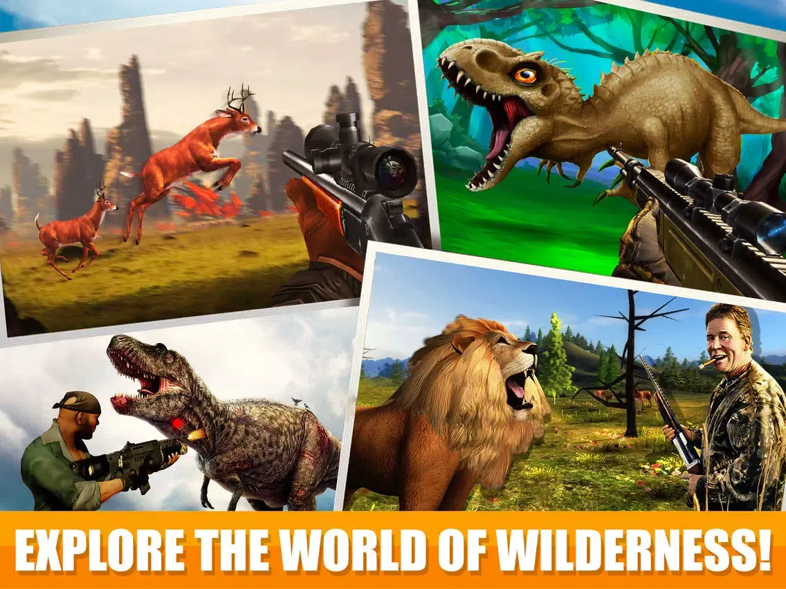 3D Dinosaur Hunting Park Animal Simulator Games iPad  Ekran Görüntüleri