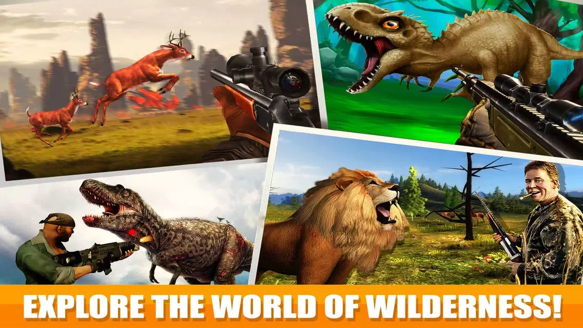 3D Dinosaur Hunting Park Animal Simulator Games Ekran Görüntüleri