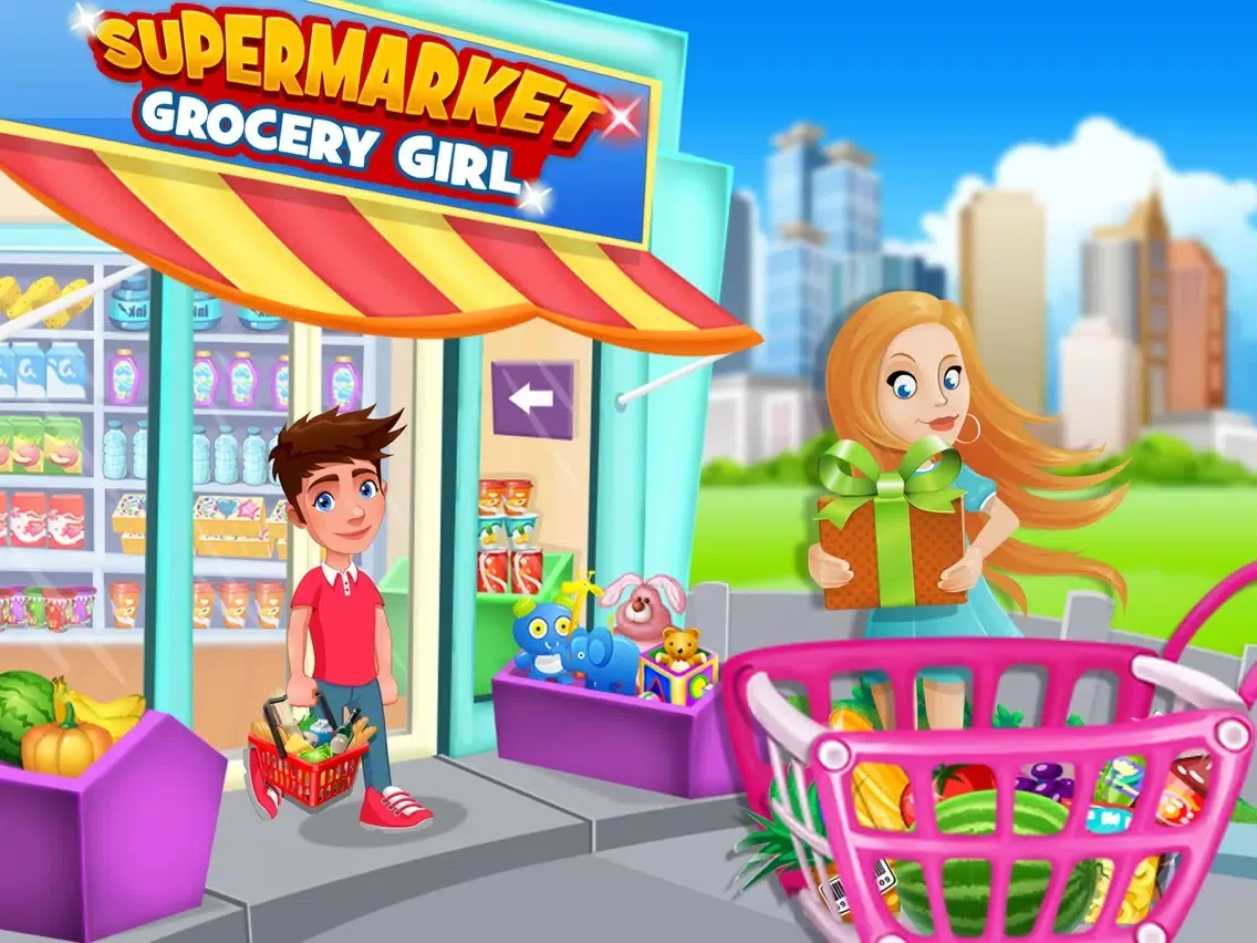تصاویر Supermarket Grocery Girl - Kids Shopping Games iPad 