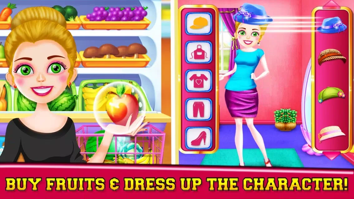 تصاویر Supermarket Grocery Girl - Kids Shopping Games