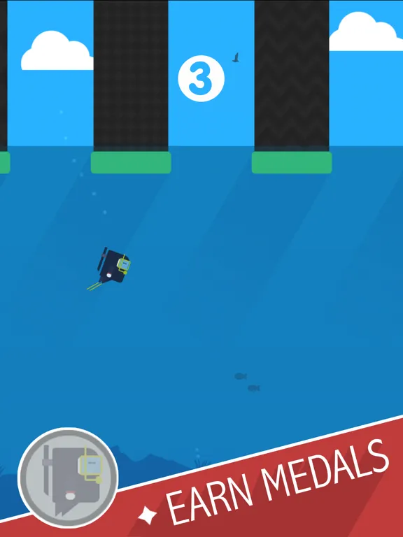Capturas de pantalla de Ninja Dive iPad 