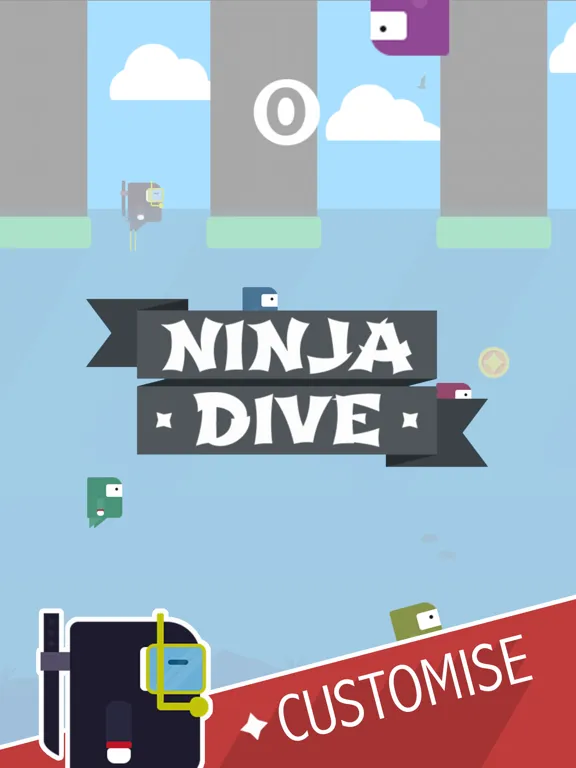 Capturas de pantalla de Ninja Dive iPad 