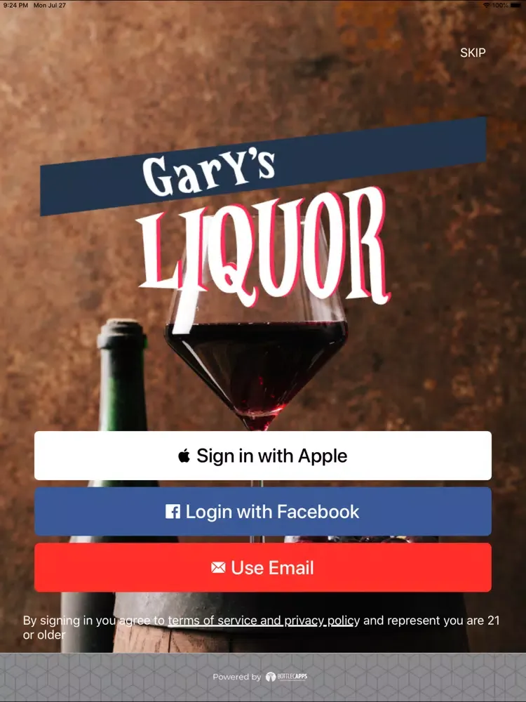 Capturas de pantalla de Gary’s Liquor iPad 