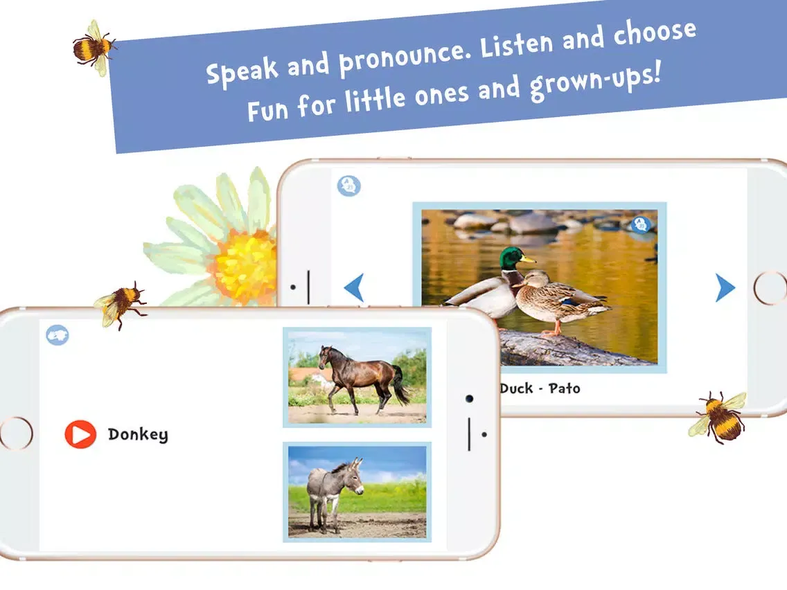 ภาพหน้าจอของ Sami Tiny FlashCards Animals 6 languages kids apps iPad 