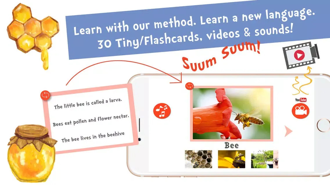 ภาพหน้าจอของ Sami Tiny FlashCards Animals 6 languages kids apps