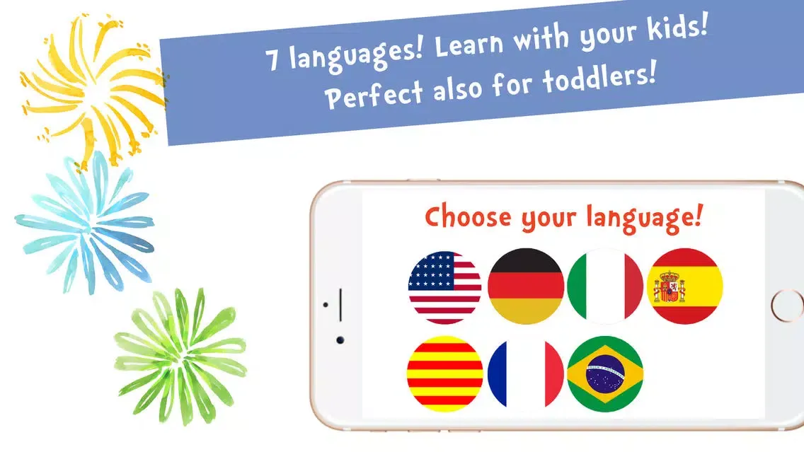 ภาพหน้าจอของ Sami Tiny FlashCards Animals 6 languages kids apps