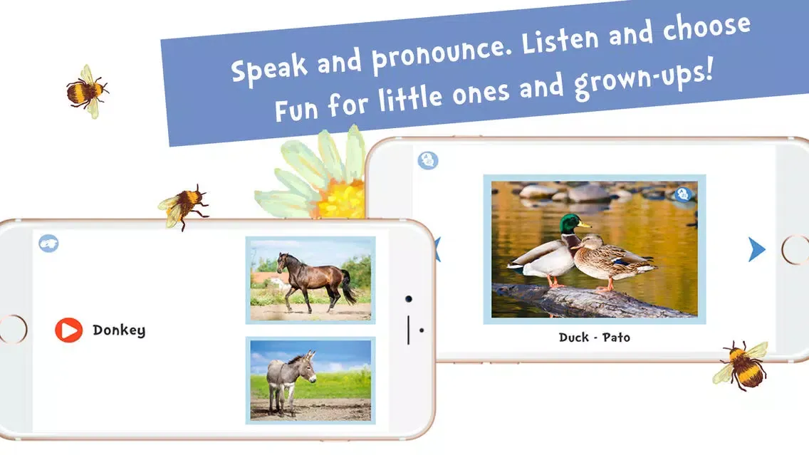 ภาพหน้าจอของ Sami Tiny FlashCards Animals 6 languages kids apps