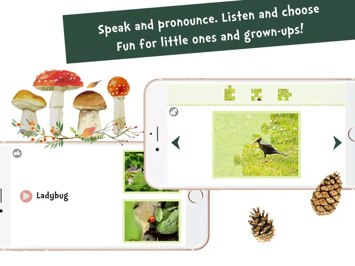 Capturas de pantalla de Sami Tiny FlashCards forest adventures kids apps iPad 