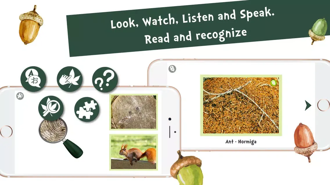 Capturas de pantalla de Sami Tiny FlashCards forest adventures kids apps