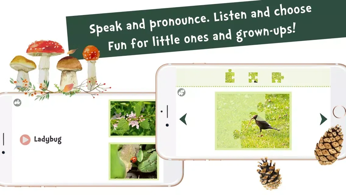 Capturas de pantalla de Sami Tiny FlashCards forest adventures kids apps
