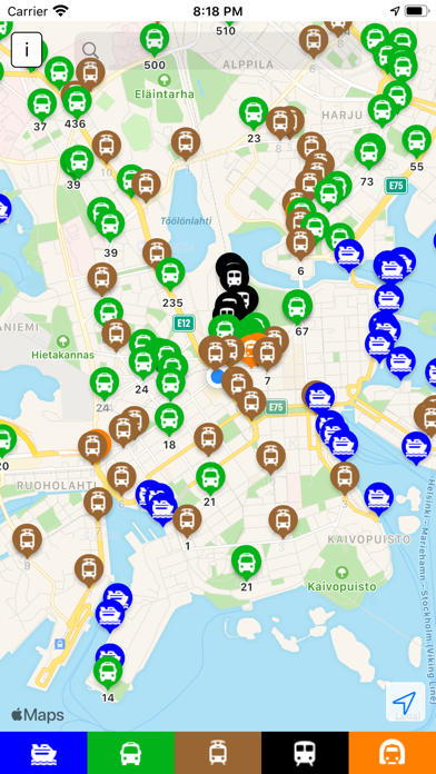 Tangkapan skrin Digital Traffic Finland