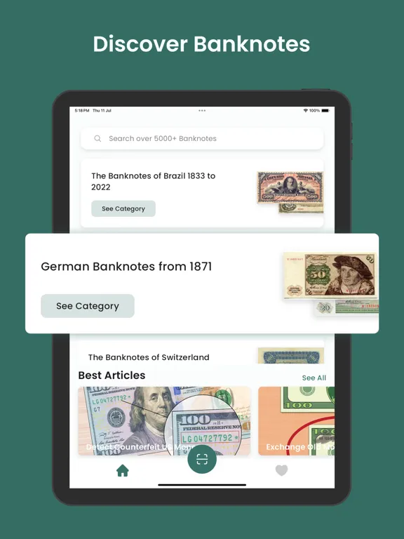 Banknote Identifier - Note ID iPad  Ekran Görüntüleri