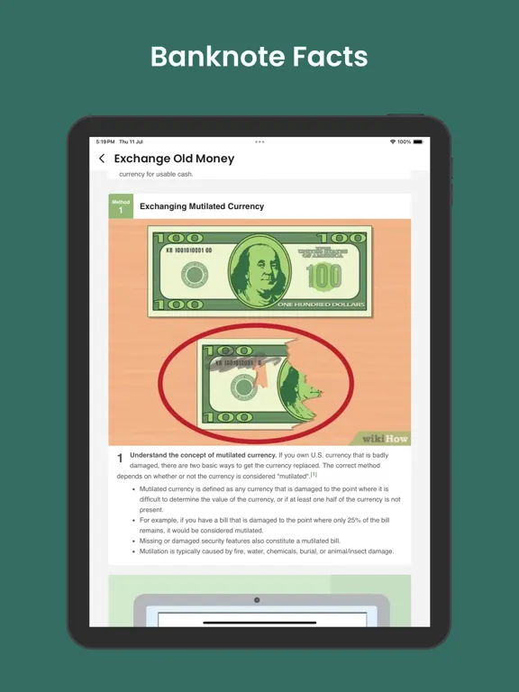 Banknote Identifier - Note ID iPad  Ekran Görüntüleri