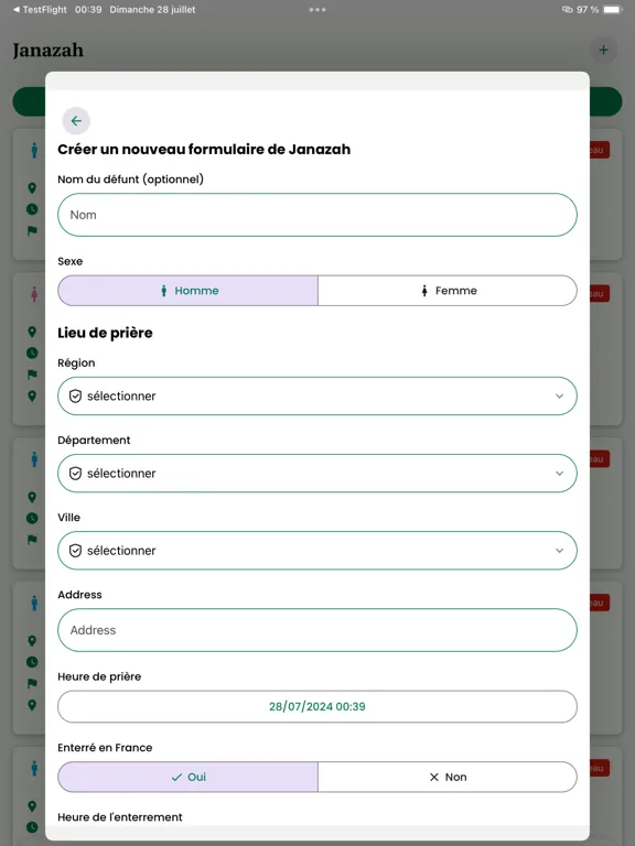 Janazah iPad  स्क्रीनशॉट