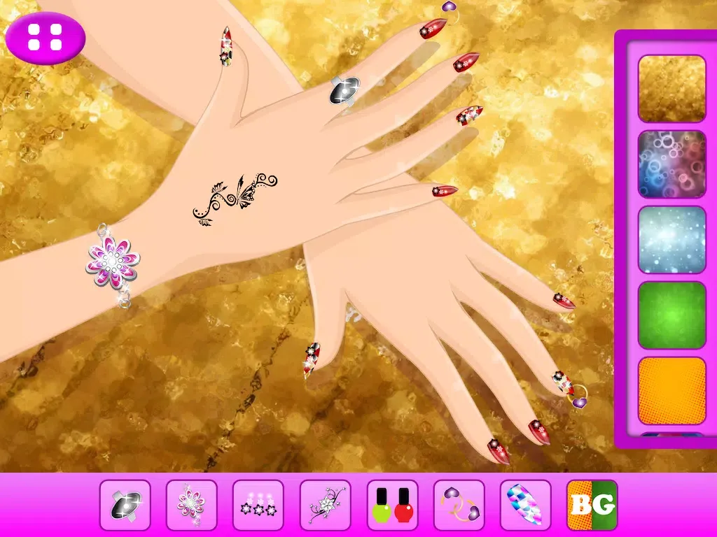 Tangkapan skrin Nail Art - Salon iPad 