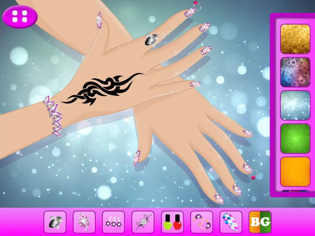 Tangkapan skrin Nail Art - Salon iPad 