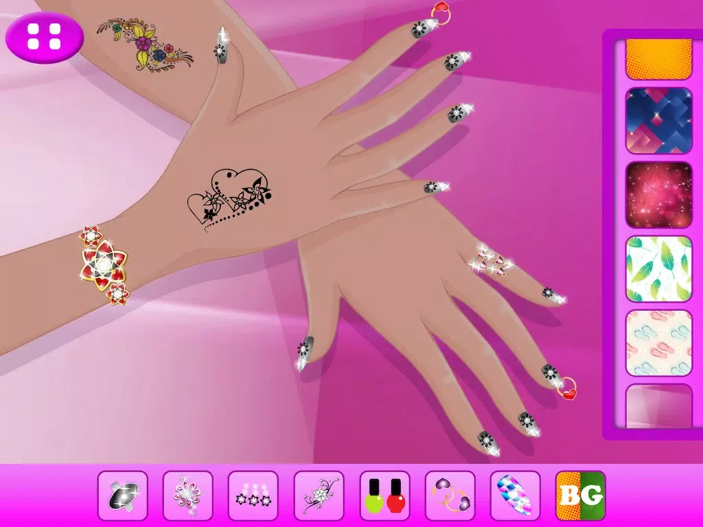 Tangkapan skrin Nail Art - Salon iPad 