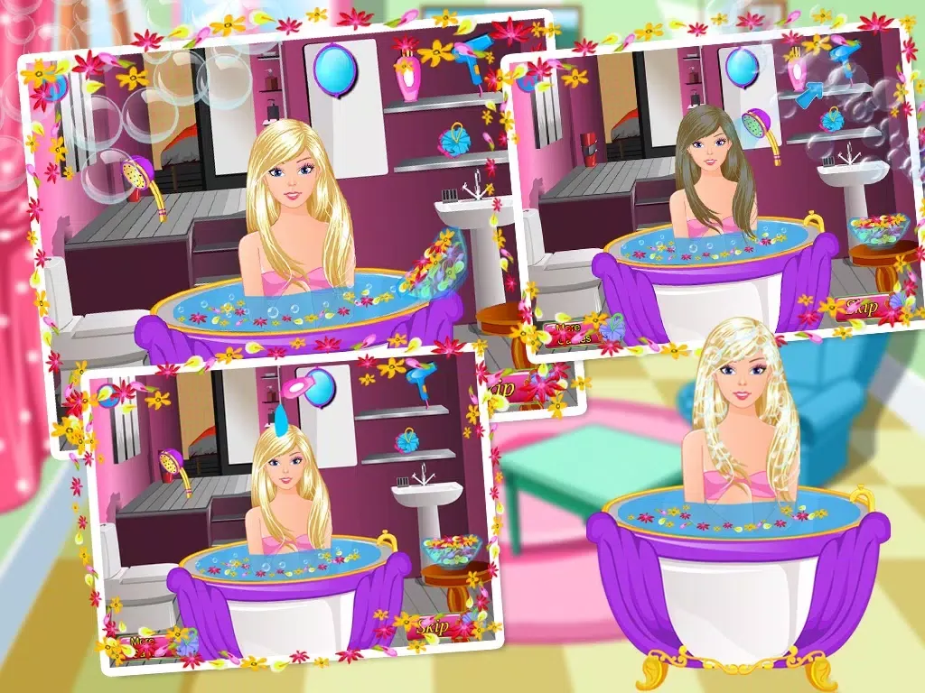 Captures d'écran de Princess Bathing Spa - Makeover,Make Up,Dress Up,Salon Games iPad 