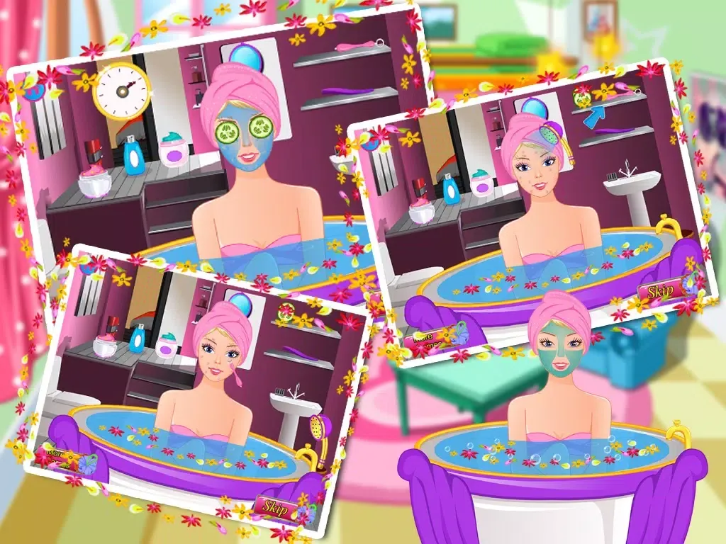 Captures d'écran de Princess Bathing Spa - Makeover,Make Up,Dress Up,Salon Games iPad 
