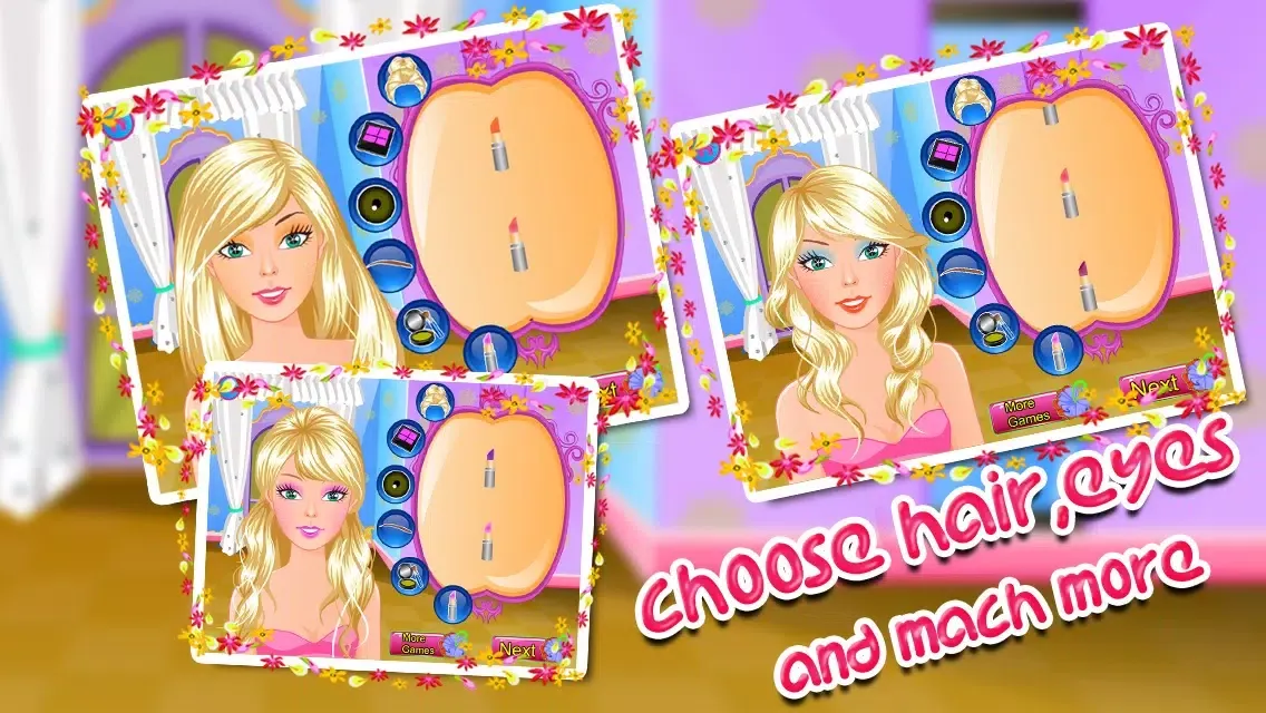 Captures d'écran de Princess Bathing Spa - Makeover,Make Up,Dress Up,Salon Games