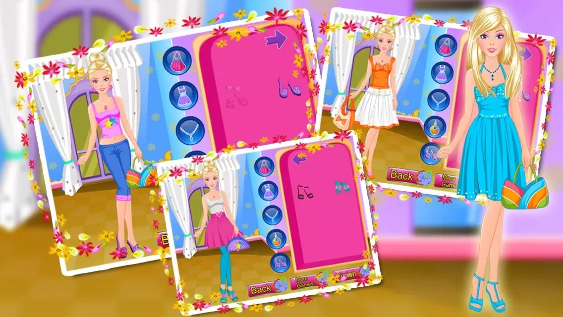 Captures d'écran de Princess Bathing Spa - Makeover,Make Up,Dress Up,Salon Games