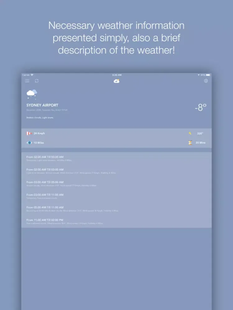 Captures d'écran de Locast - METAR Weather iPad 