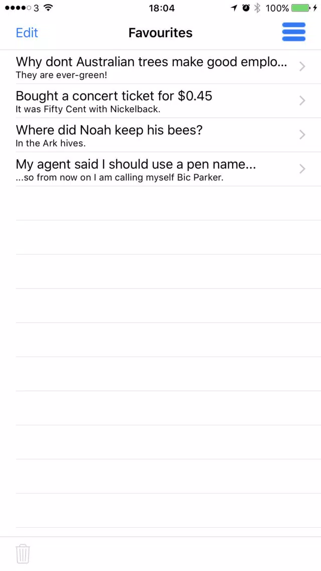 Captures d'écran de Punchline - The Best Jokes App