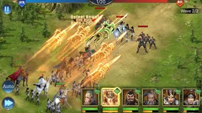 Tangkapan skrin Art of War: Rajah Saga