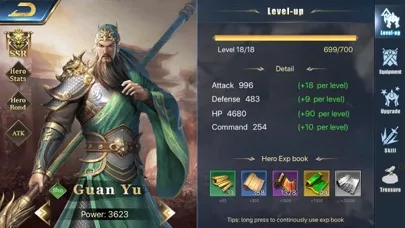 Tangkapan skrin Art of War: Rajah Saga